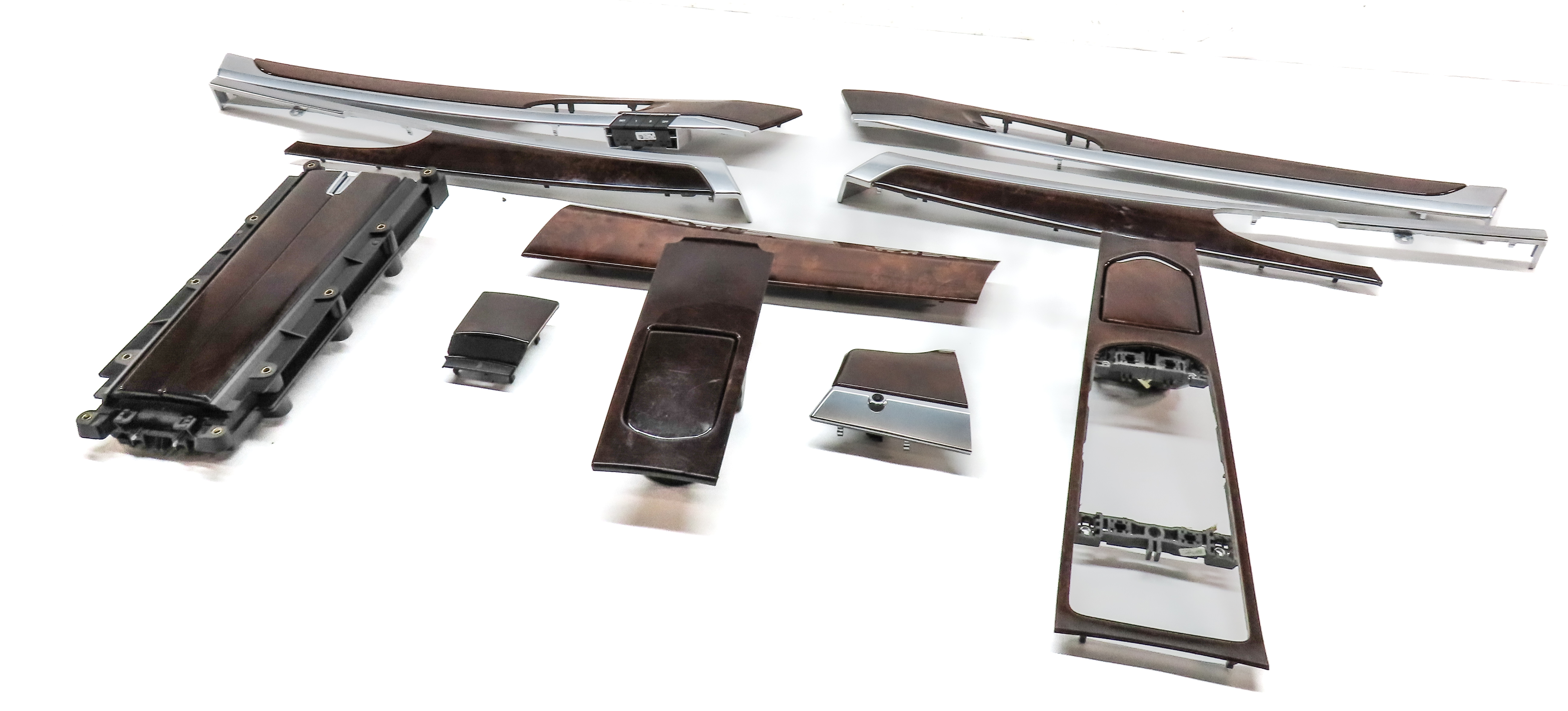 11 PORSCHE PANAMERA 970 G1 INTERIOR DOOR CONSOLE DOOR DASH TRIM SET BURR WALNUT — exact item pictured